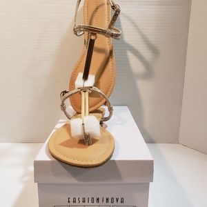 Rose Gold Glitter Sandles